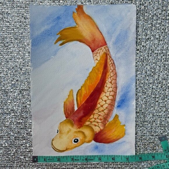Fish Watercolor original painting - Picture 2 of 4